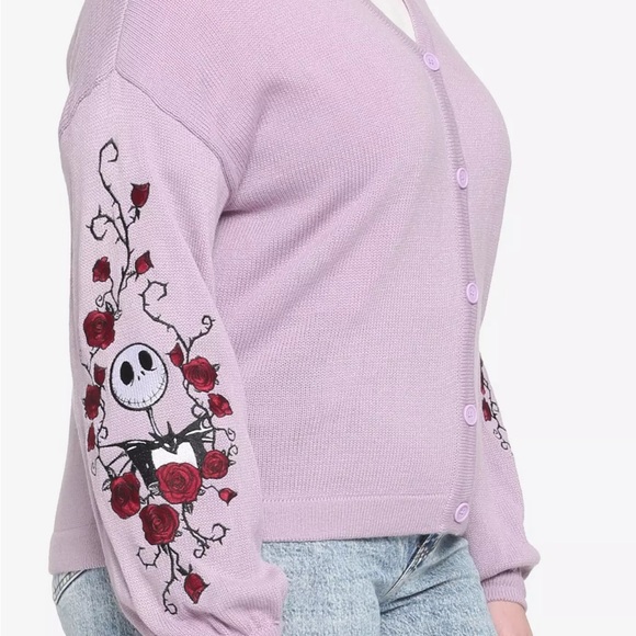Her Universe The Nightmare Before Christmas Jack & Sally Skimmer Girls cardigan - Picture 3 of 8